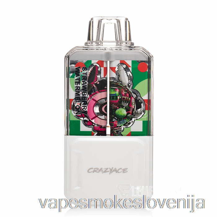 Vape Slovenija Crazyace B15000 Za Enkratno Uporabo Jagodna Lubenica